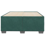 Cadre de lit sans matelas vert foncé 120x200 cm velours