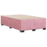 Cadre de lit sans matelas rose 120x200 cm velours