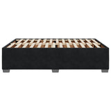 Cadre de lit sans matelas noir 140x190 cm velours