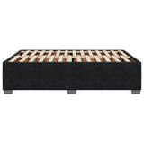 Cadre de lit sans matelas noir 140x200 cm velours