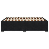 Cadre de lit sans matelas noir 160x200 cm velours