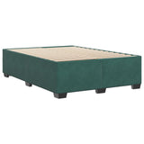 Cadre de lit sans matelas vert foncé 160x200 cm velours