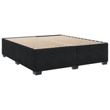 Cadre de lit sans matelas noir 180x200 cm velours