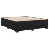 Cadre de lit sans matelas noir 180x200 cm velours