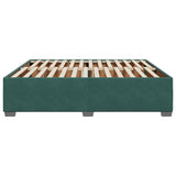 Cadre de lit sans matelas vert foncé 180x200 cm velours