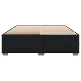 Cadre de lit sans matelas noir 200x200 cm velours