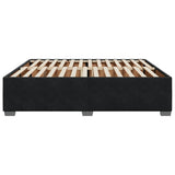 Cadre de lit sans matelas noir 200x200 cm velours