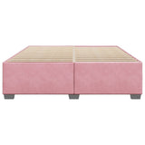 Cadre de lit sans matelas rose 200x200 cm velours