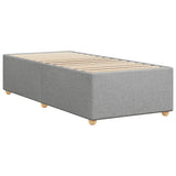 Cadre de lit sans matelas gris clair 80x200 cm tissu