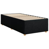 Cadre de lit sans matelas noir 80x200 cm tissu