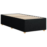 Cadre de lit sans matelas noir 80x200 cm tissu