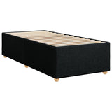 Cadre de lit sans matelas noir 90x190 cm tissu