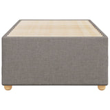 Cadre de lit sans matelas taupe 90x190 cm tissu