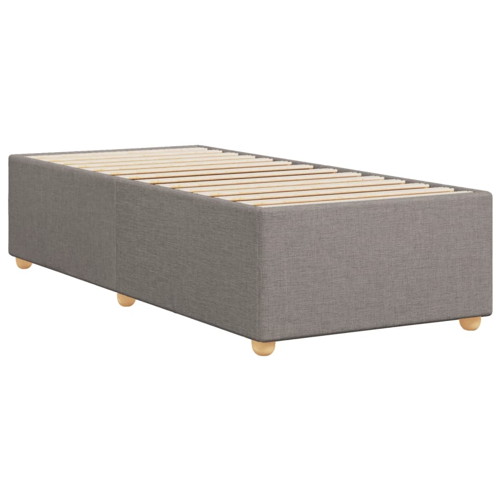 Cadre de lit sans matelas taupe 90x190 cm tissu