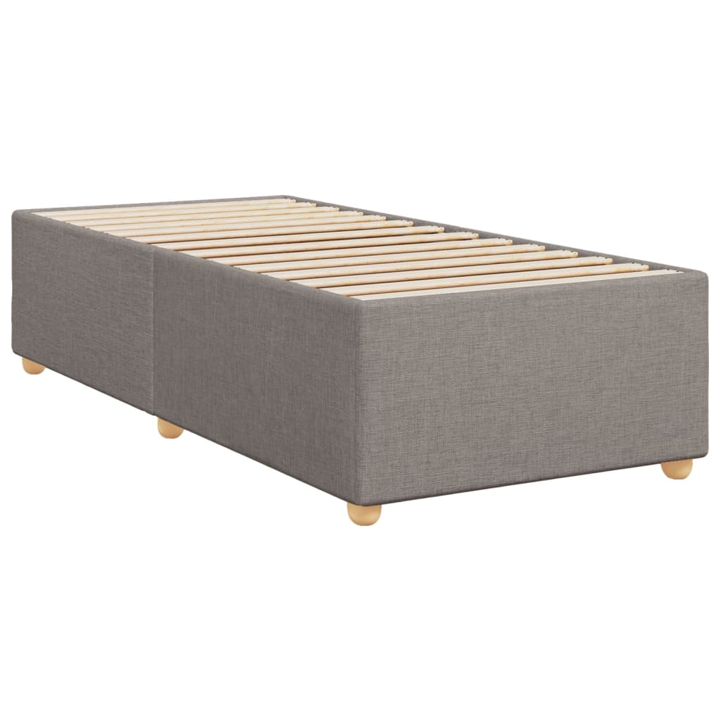 Cadre de lit sans matelas taupe 90x200 cm tissu