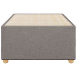 Cadre de lit sans matelas taupe 90x200 cm tissu