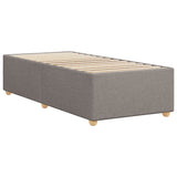 Cadre de lit sans matelas taupe 90x200 cm tissu