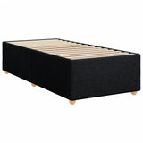 Cadre de lit sans matelas noir 100x200 cm tissu