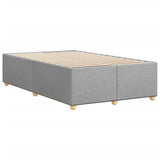 Cadre de lit sans matelas gris clair 120x190 cm tissu