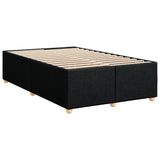 Cadre de lit sans matelas noir 120x190 cm tissu