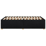 Cadre de lit sans matelas noir 120x190 cm tissu