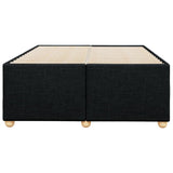 Cadre de lit sans matelas noir 120x200 cm tissu