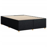 Cadre de lit sans matelas noir 160x200 cm tissu