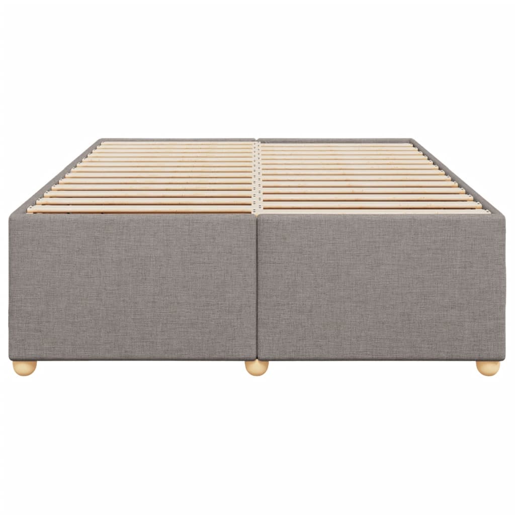 Cadre de lit sans matelas taupe 160x200 cm tissu