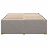 Cadre de lit sans matelas taupe 160x200 cm tissu