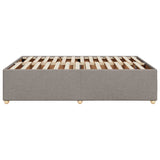 Cadre de lit sans matelas taupe 160x200 cm tissu