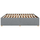 Cadre de lit sans matelas gris clair 180x200 cm tissu