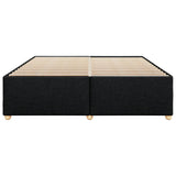 Cadre de lit sans matelas noir 180x200 cm tissu