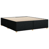 Cadre de lit sans matelas noir 180x200 cm tissu