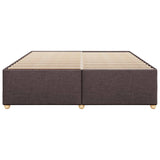 Cadre de lit sans matelas marron foncé 180x200 cm tissu