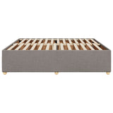 Cadre de lit sans matelas taupe 180x200 cm tissu