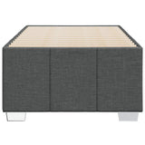 Cadre de lit sans matelas gris foncé 80x200 cm tissu