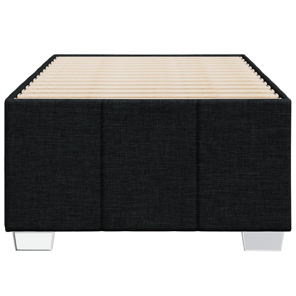 Cadre de lit sans matelas noir 80x200 cm tissu