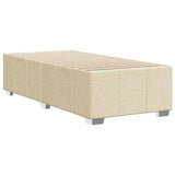 Cadre de lit sans matelas crème 80x200 cm tissu