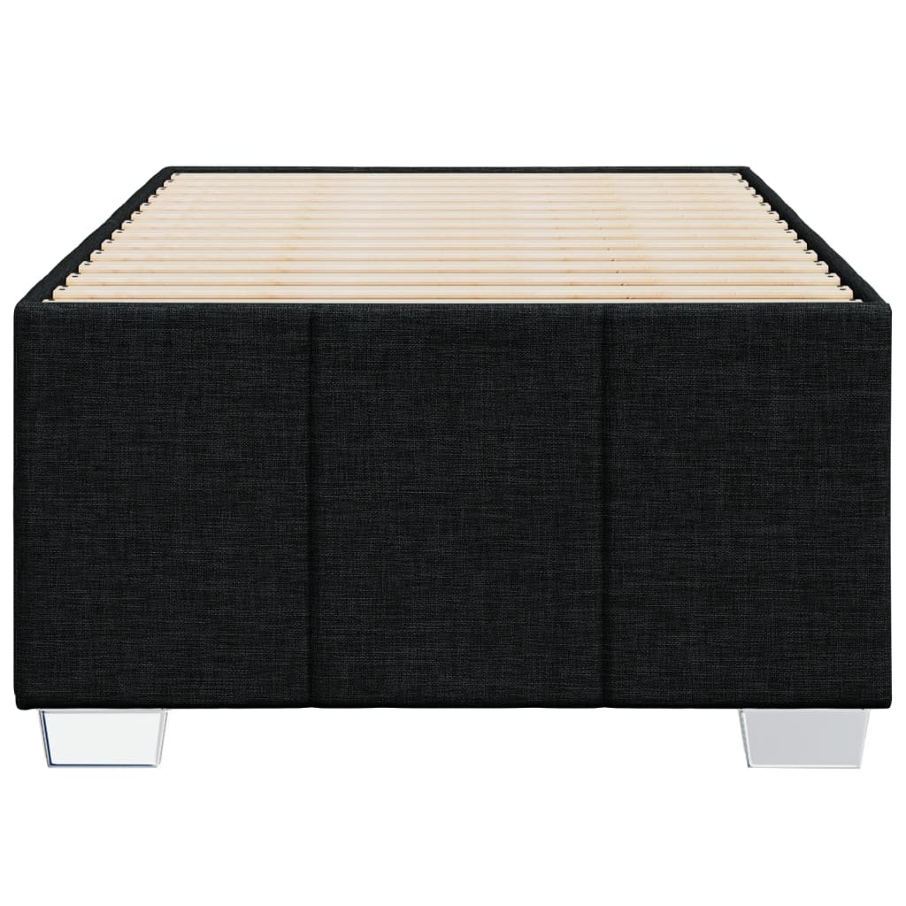 Cadre de lit sans matelas noir 90x190 cm tissu