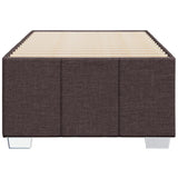 Cadre de lit sans matelas marron foncé 90x190 cm tissu