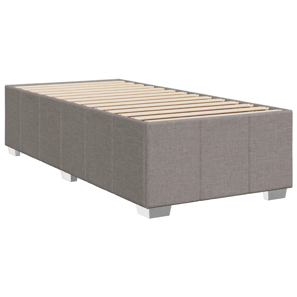 Cadre de lit sans matelas taupe 90x190 cm tissu