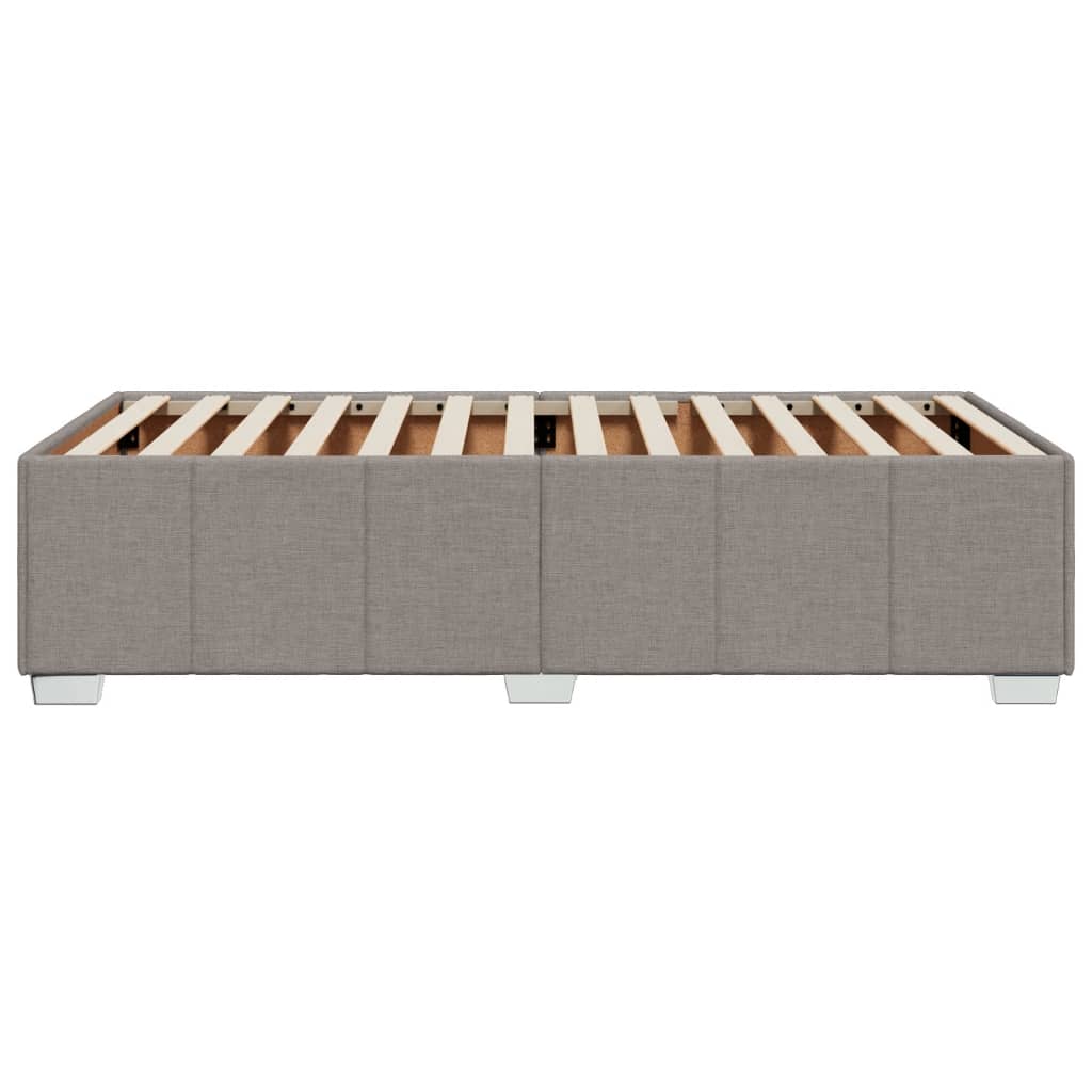 Cadre de lit sans matelas taupe 90x190 cm tissu