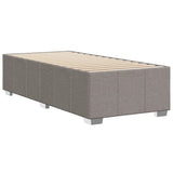 Cadre de lit sans matelas taupe 90x190 cm tissu