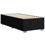 Cadre de lit sans matelas noir 90x200 cm tissu