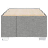 Cadre de lit sans matelas gris clair 100x200 cm tissu