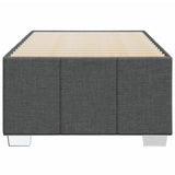 Cadre de lit sans matelas gris foncé 100x200 cm tissu