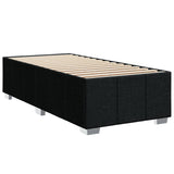 Cadre de lit sans matelas noir 100x200 cm tissu