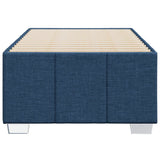 Cadre de lit sans matelas bleu 100x200 cm tissu