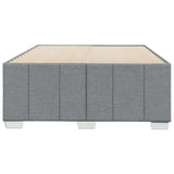 Cadre de lit sans matelas gris clair 120x190 cm tissu