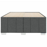 Cadre de lit sans matelas gris foncé 120x190 cm tissu